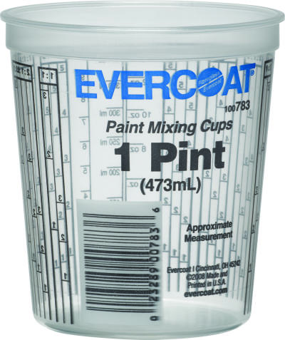 Evercoat Paint Mixing Cups - 2.5 Quarts