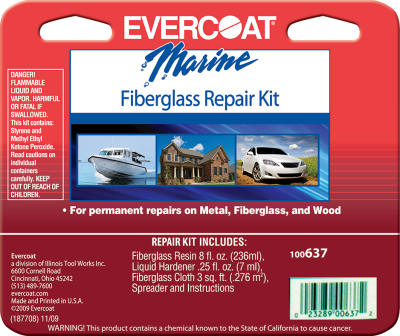 Fiberglass Repair Kits - 8-oz. fiberglass repairkit [Set of 6] - Industrial  Adhesives 
